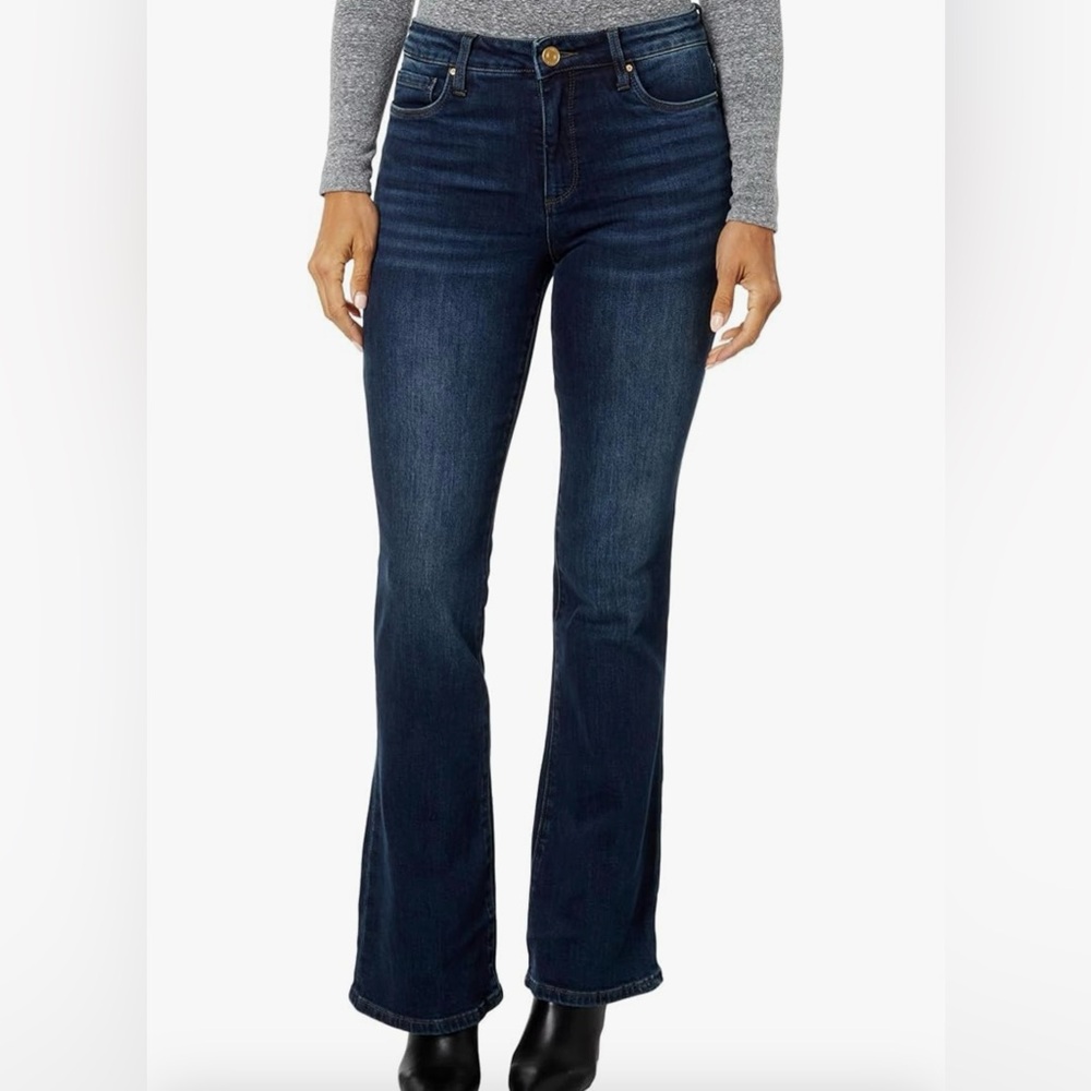 NWT Kut from the Kloth Ana High Rise Flare Jeans, 16, Blue
